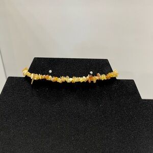 Charms of Light yellow opal chip bracelet.